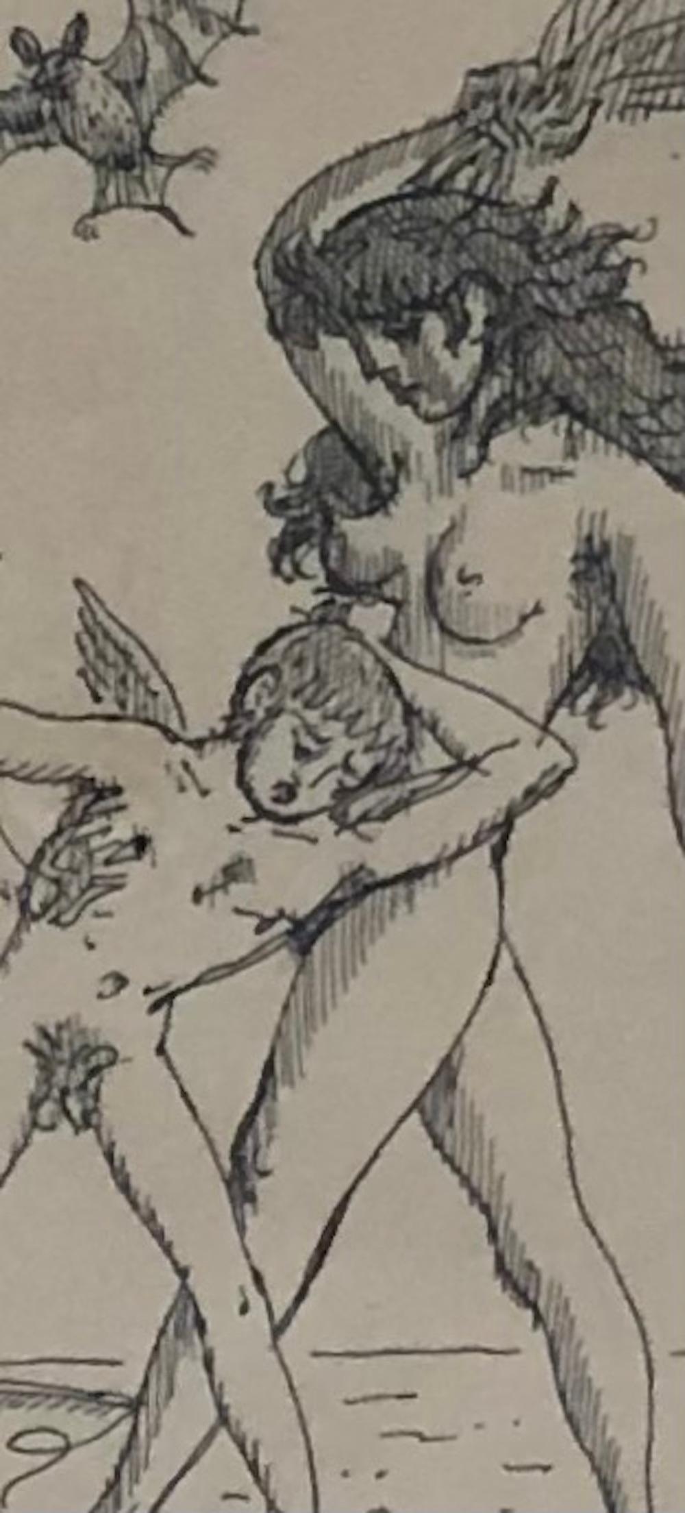 Little witches 7 - Gray Nude by Emile Chambon