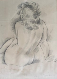 Vintage Naked woman from behind