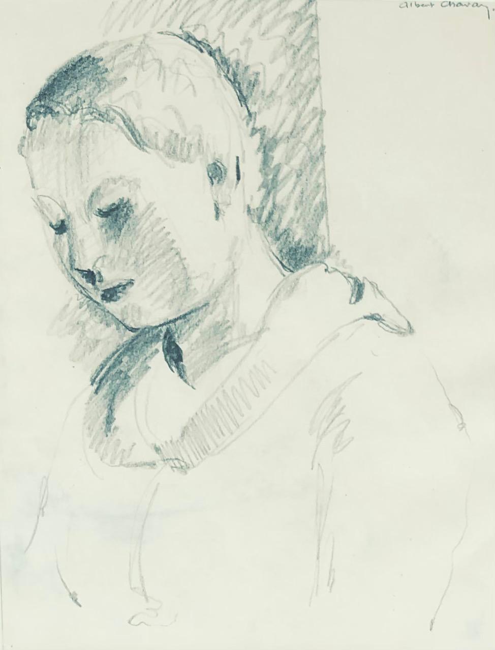 Albert Chavaz Portrait - Young lady