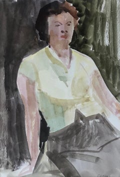 Vintage Young woman sitting