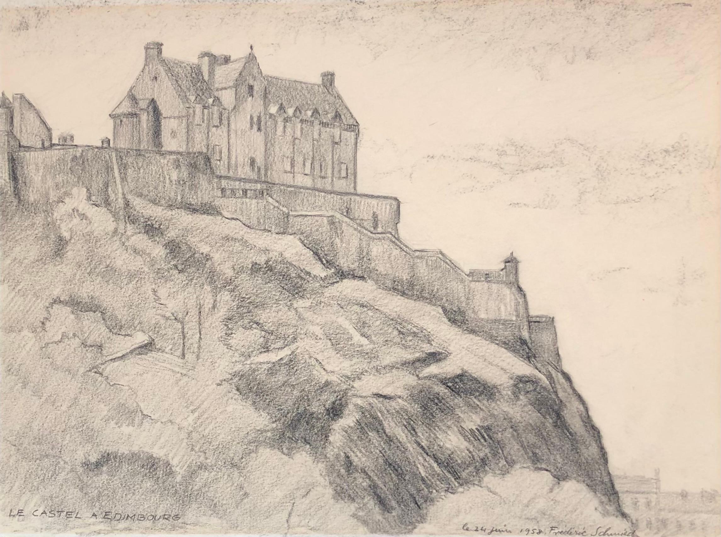 Frédéric Schmied Landscape Art – Das Castel in Edinburgh