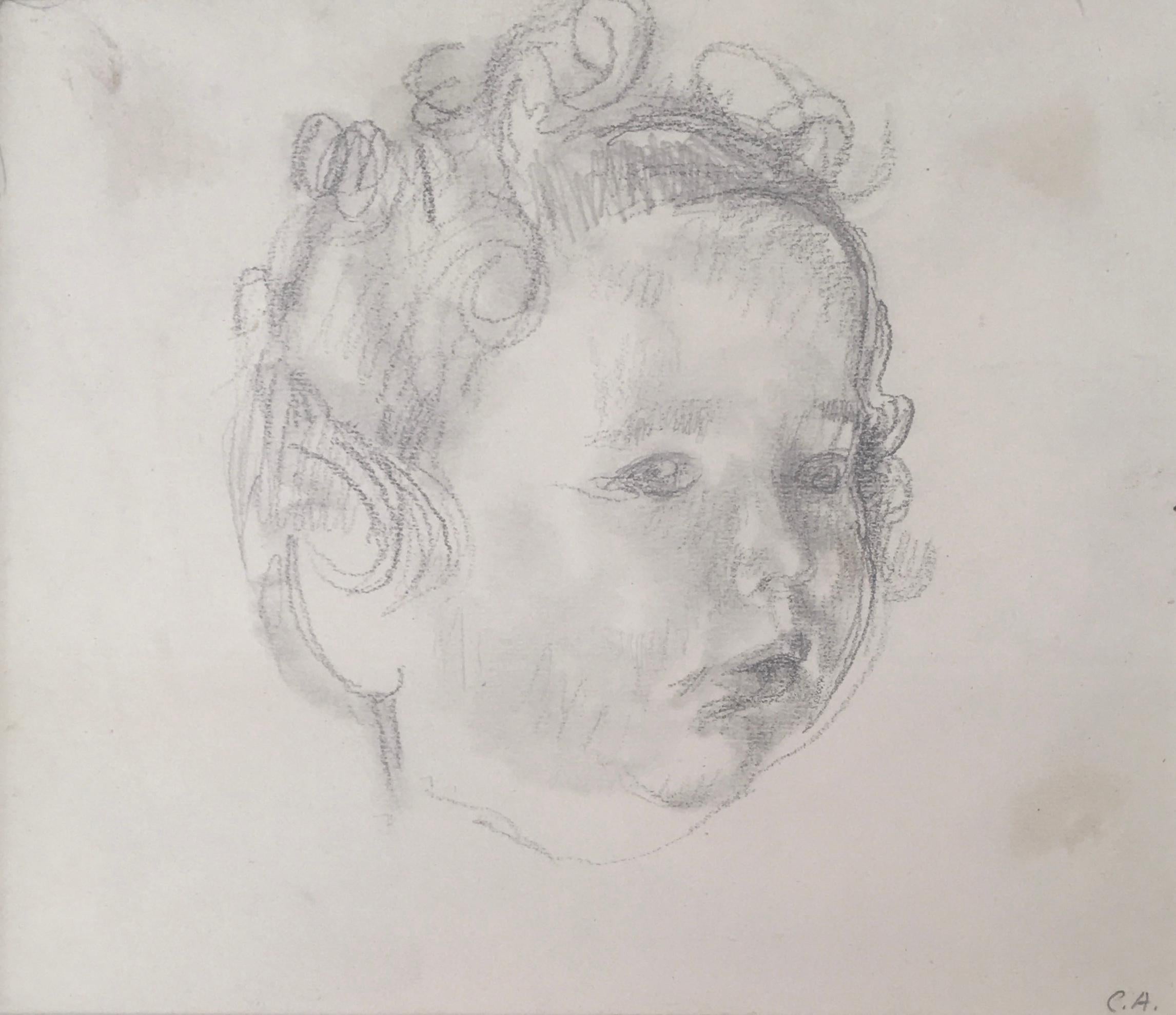 Portrait of toddler - Art by Carl Albert Angst