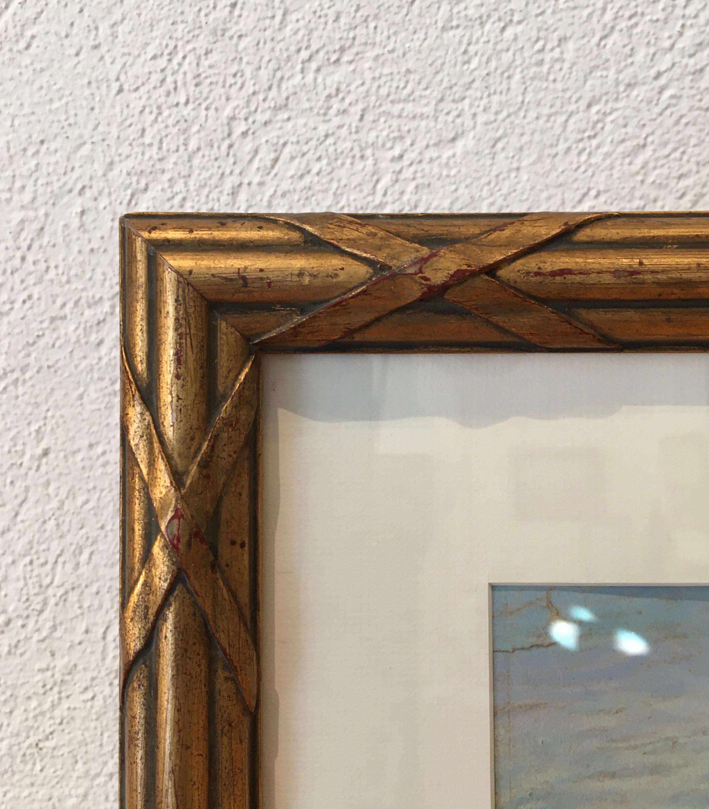 Work on paper
Golden wooden frame with glass pane
49.5 x 61 x 3 cm