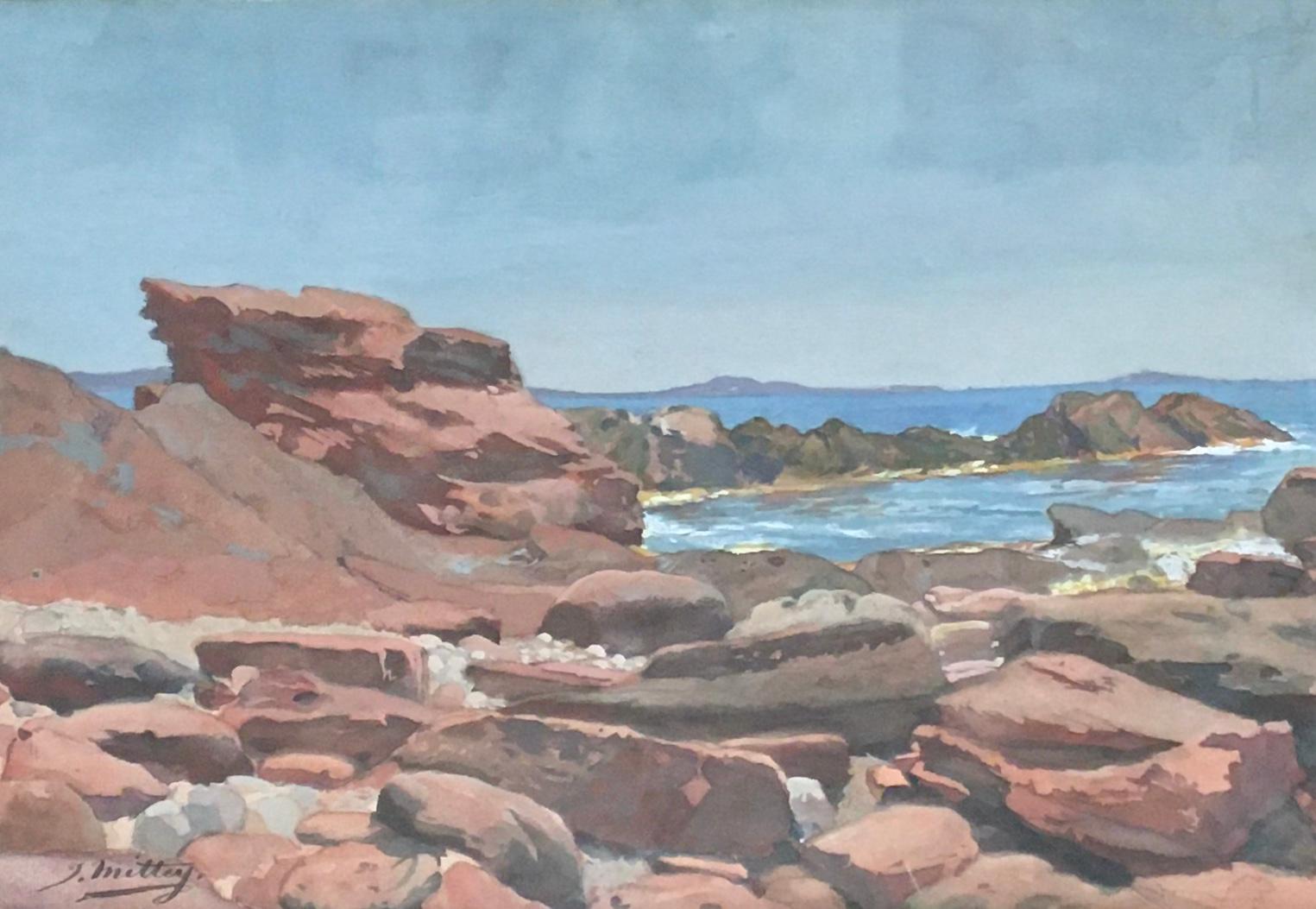 Joseph Mittey Landscape Art - At the water's edge