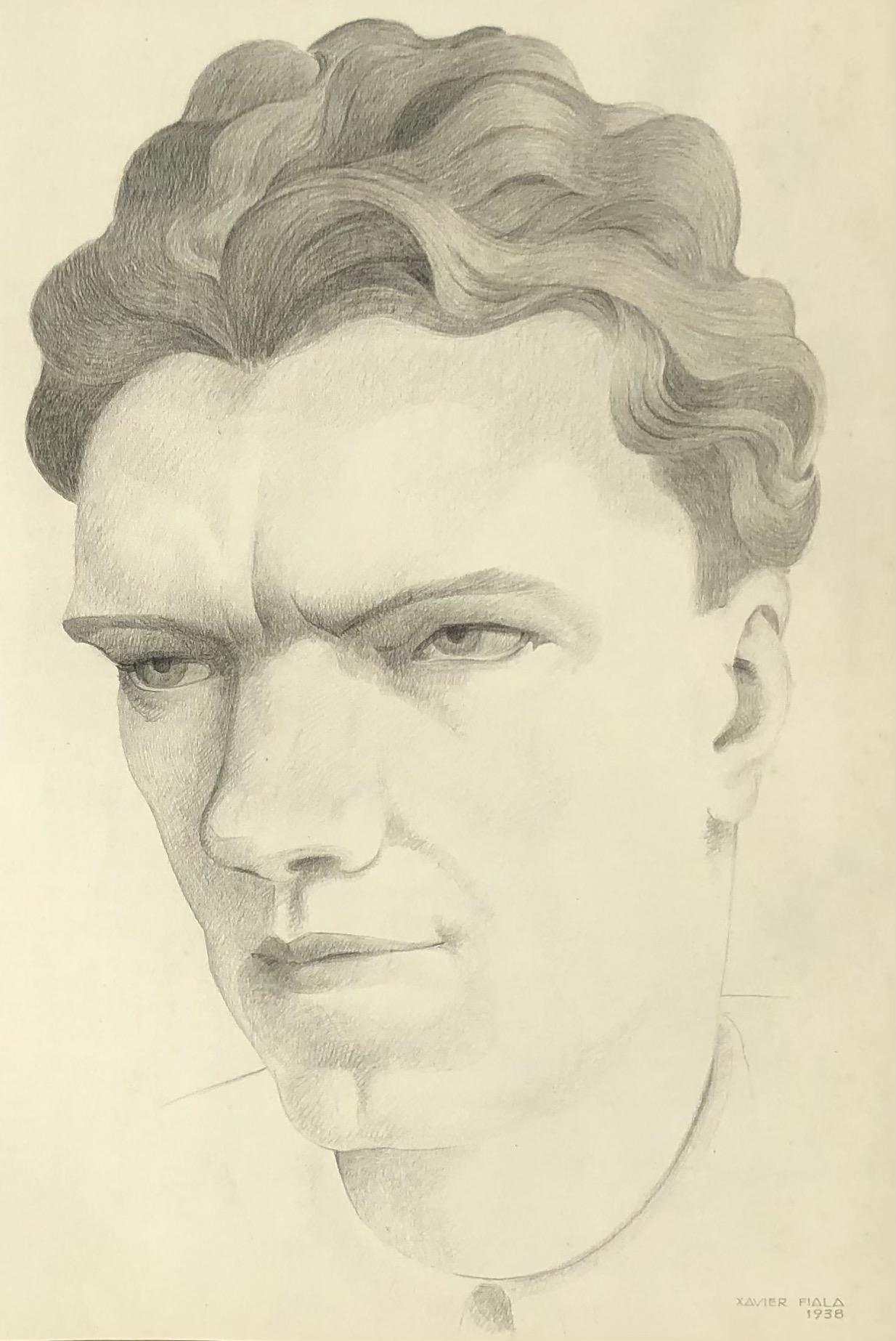 Xavier Albert Fiala Portrait - Self-portrait