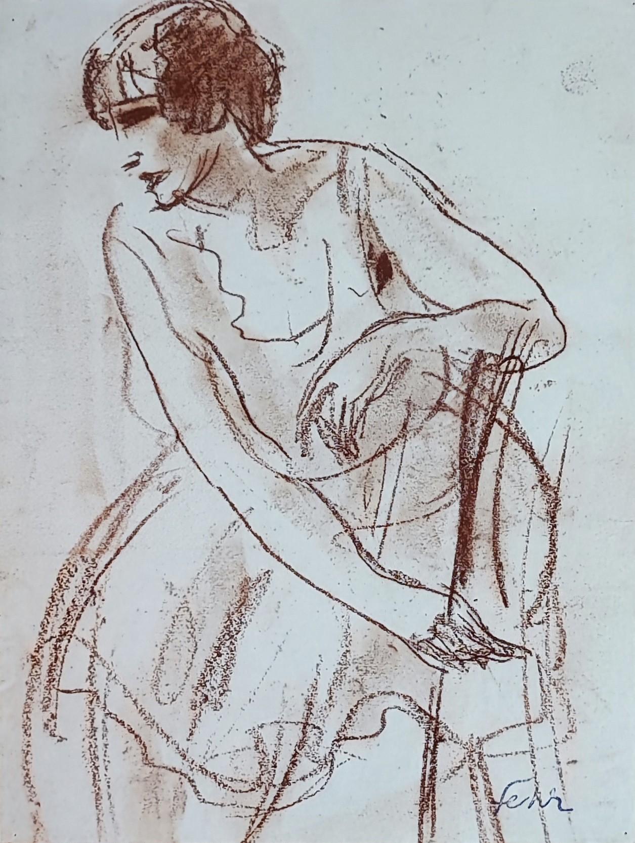 Henri Fehr  Figurative Art - Young woman