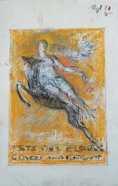 Preparazione del poster "Festa dei fiori, Ginevra"