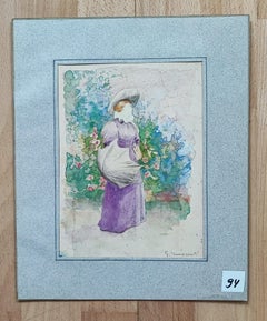 Young woman and parasol