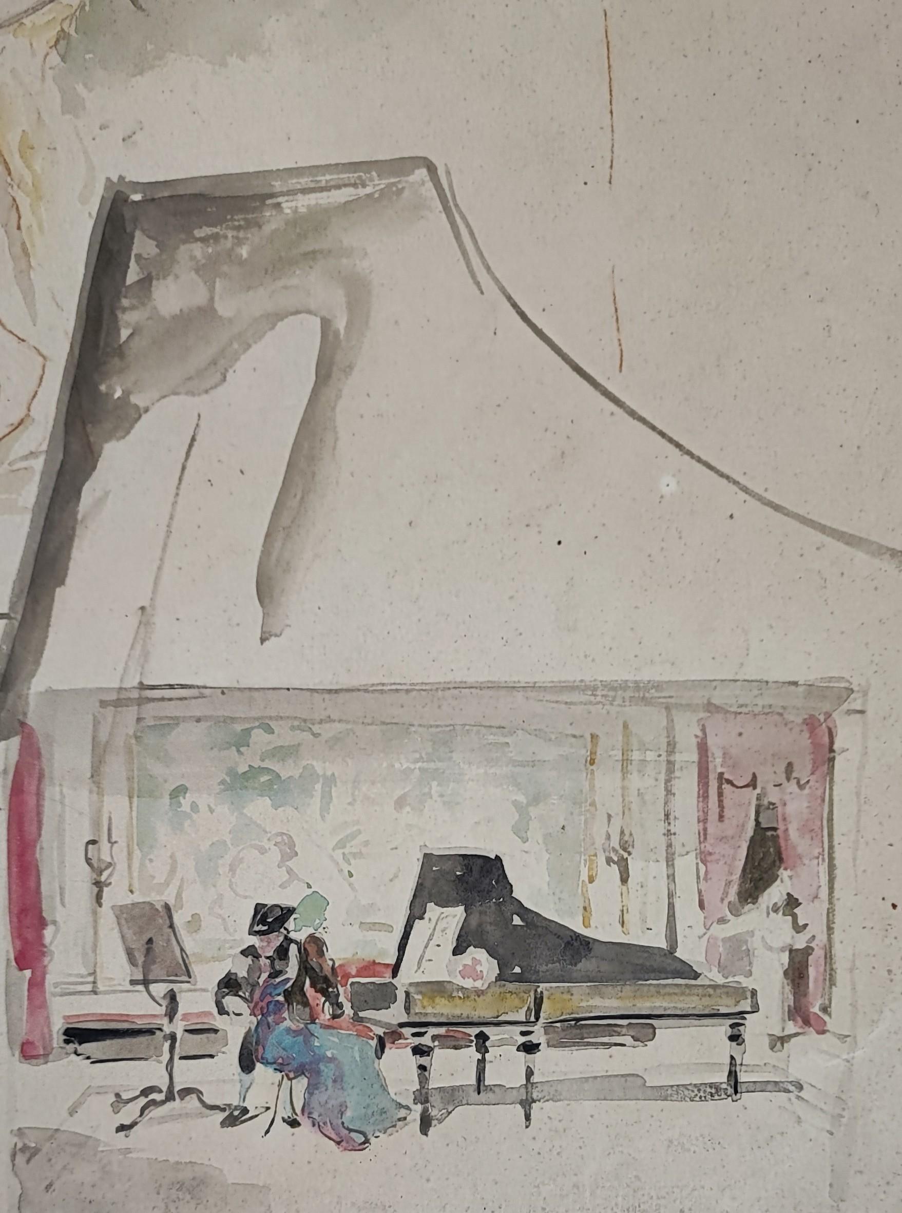 Piano study for theater scene For Sale 2