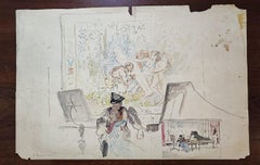 Studio di pianoforte per una scena teatrale