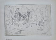 Interior scene with characters