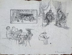 Scène d'intérieur avec des personnages en gros plan