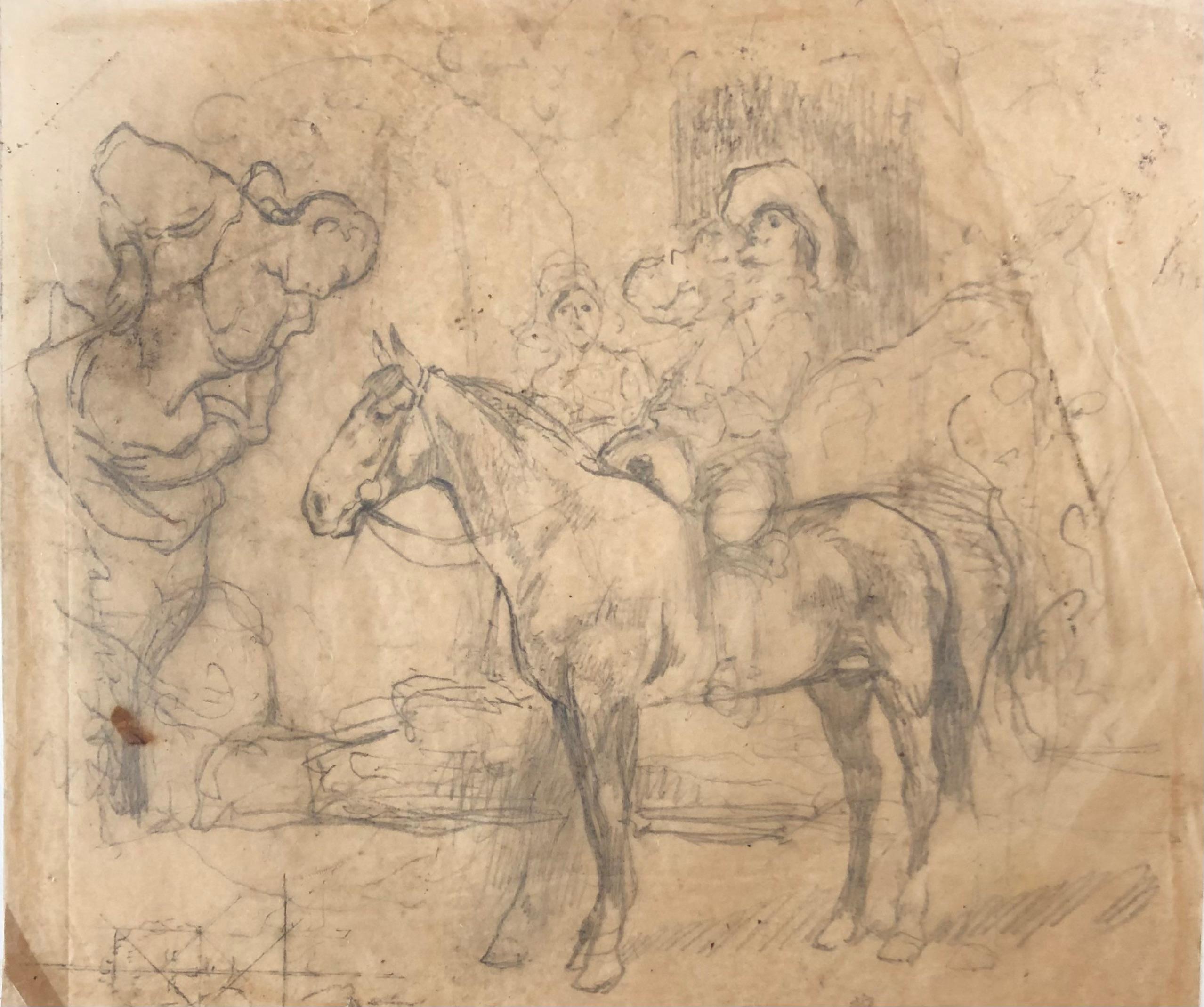 Cavalier et jeune femme