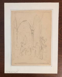 Church interior sketch