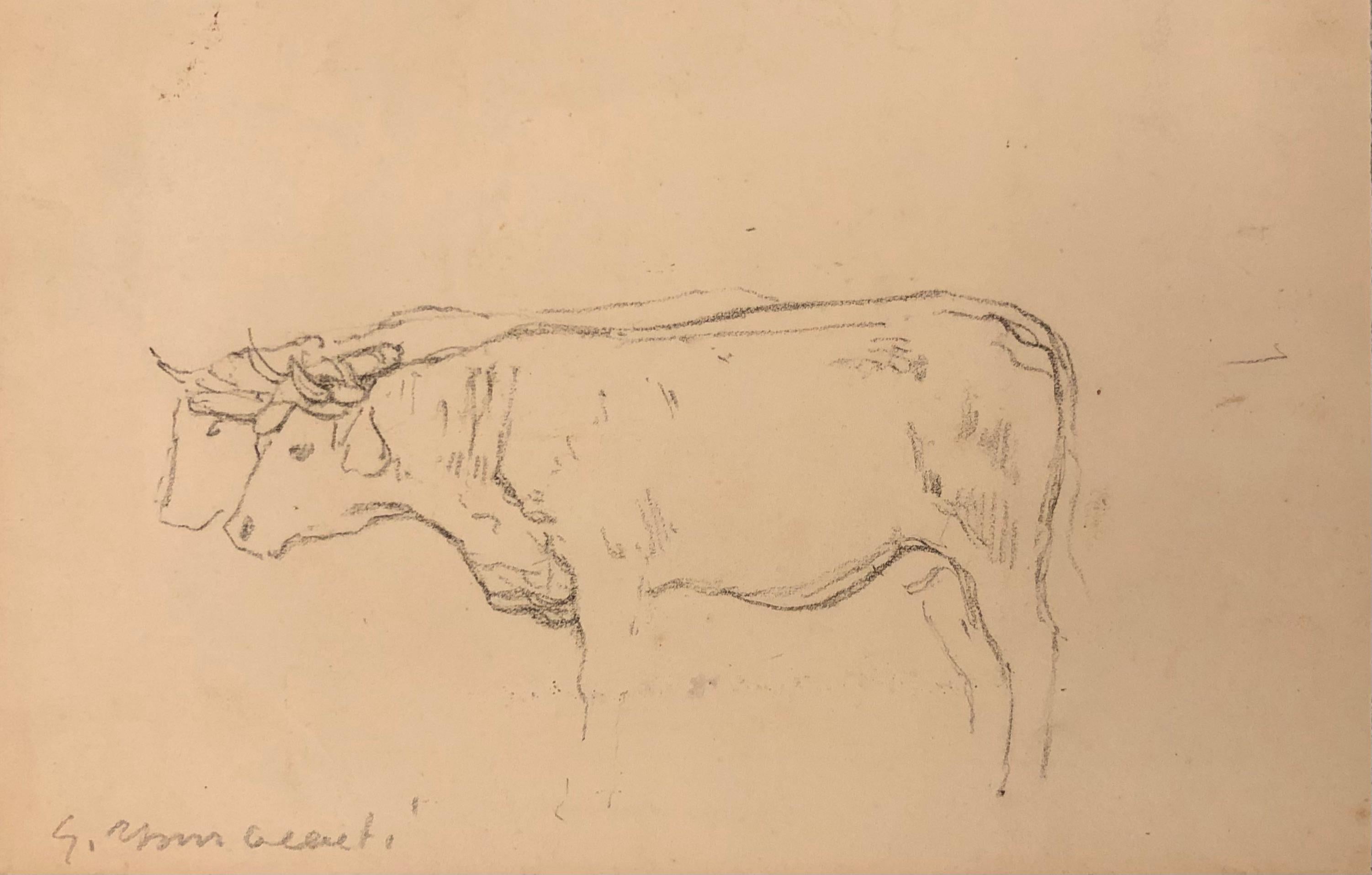 Guglielmo Innocenti Still-Life - Cow study