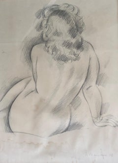Nackte Frau von hinten