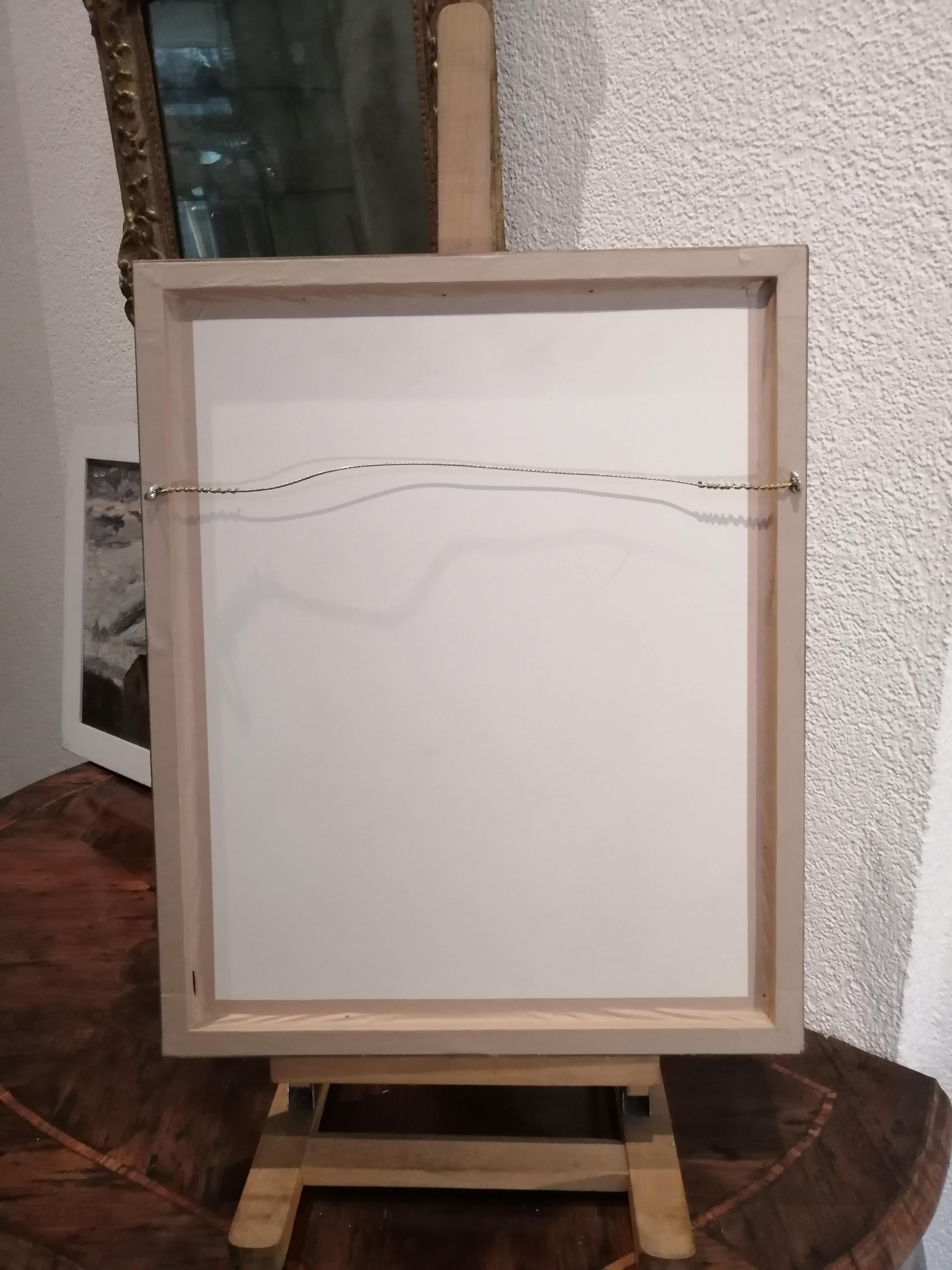 Lavoro su carta
Cornice in legno dorato con vetro
49,5 x 40,5 x 3,5 cm