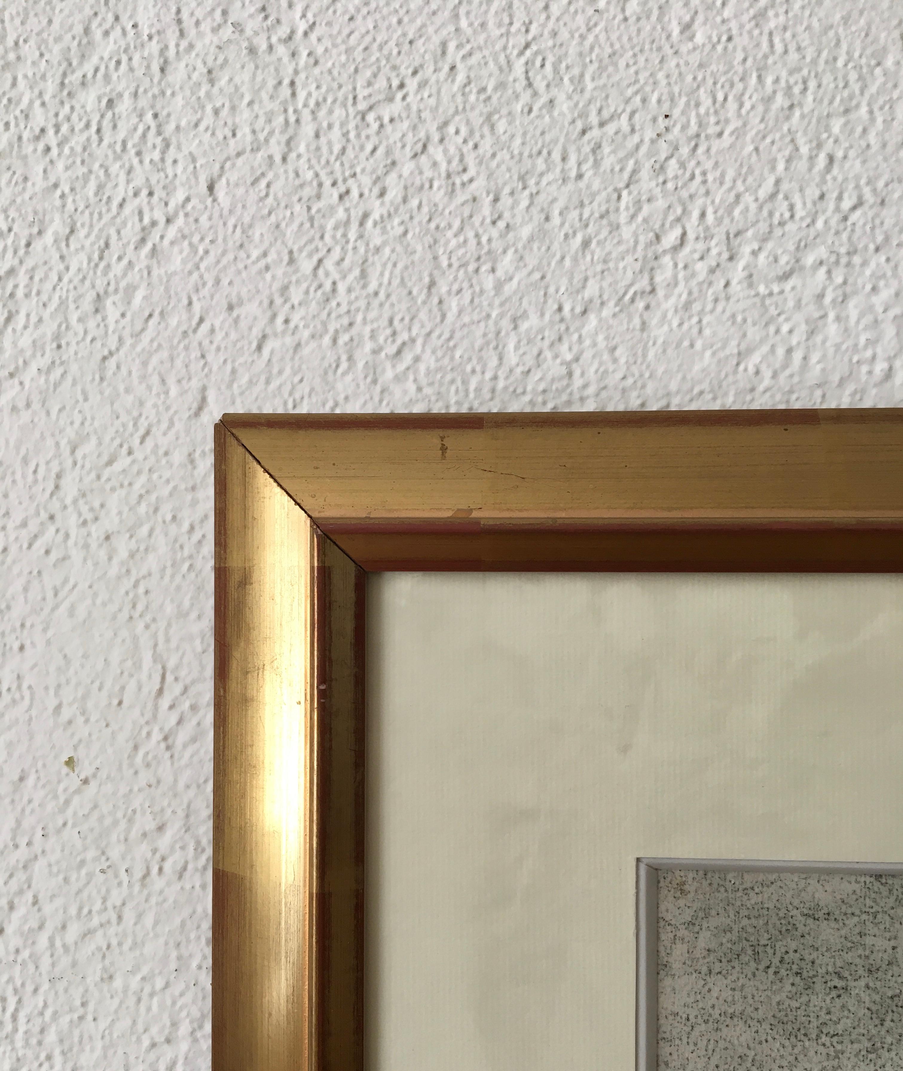 Lavoro su carta
Cornice in legno dorato con vetro
68 x 82,5 x 2,5 cm