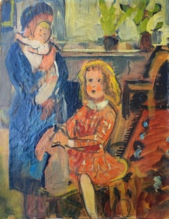Mother and children