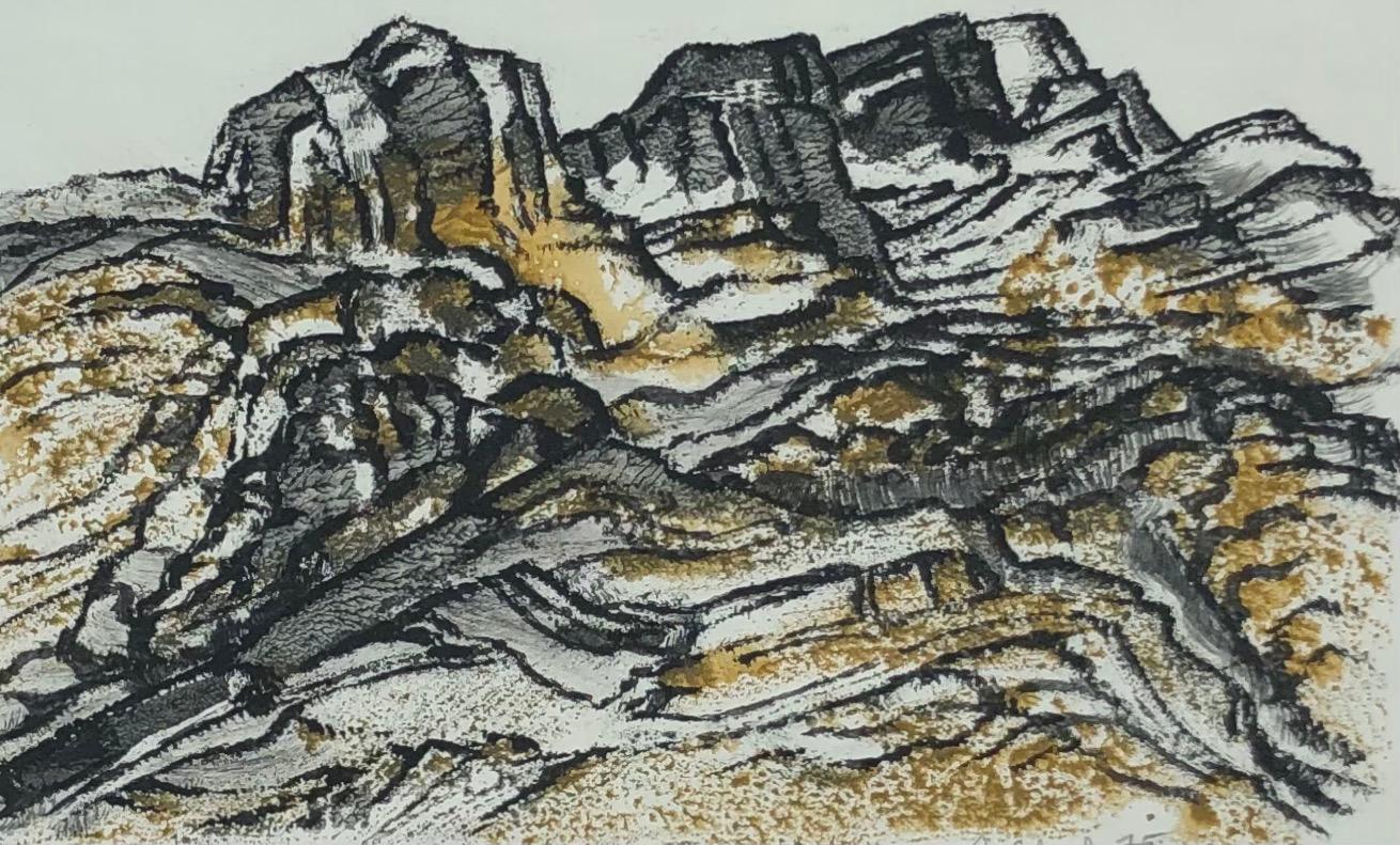 Montagne - Art de J. Schranz