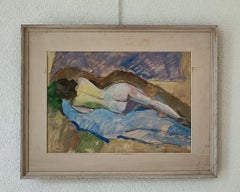 Femme nue couchée à l'arrière