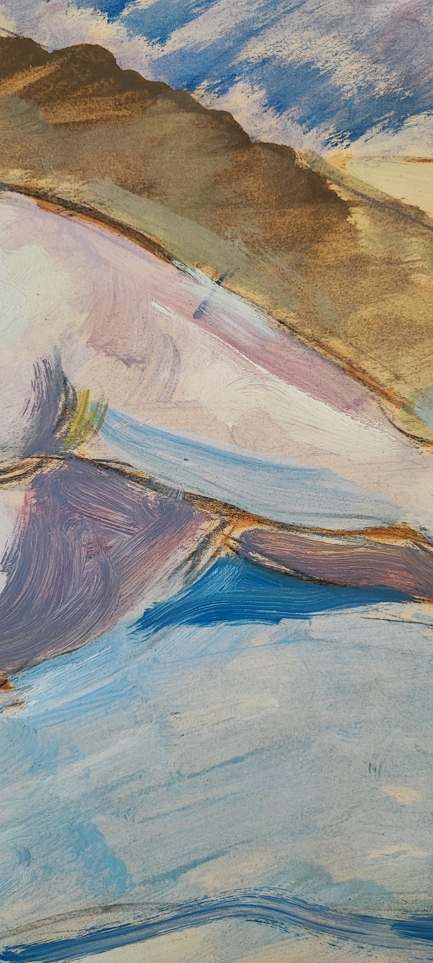 Work on paper
Gray beige wooden frame
71.5 x 101.5 x 2.5 cm