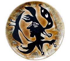 Grand Tete - unique and rare ceramic plate