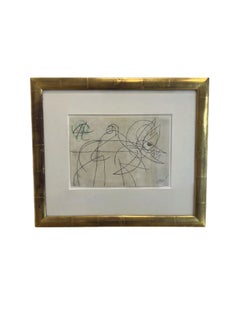 Femme Oiseau - dibujo original de Miró