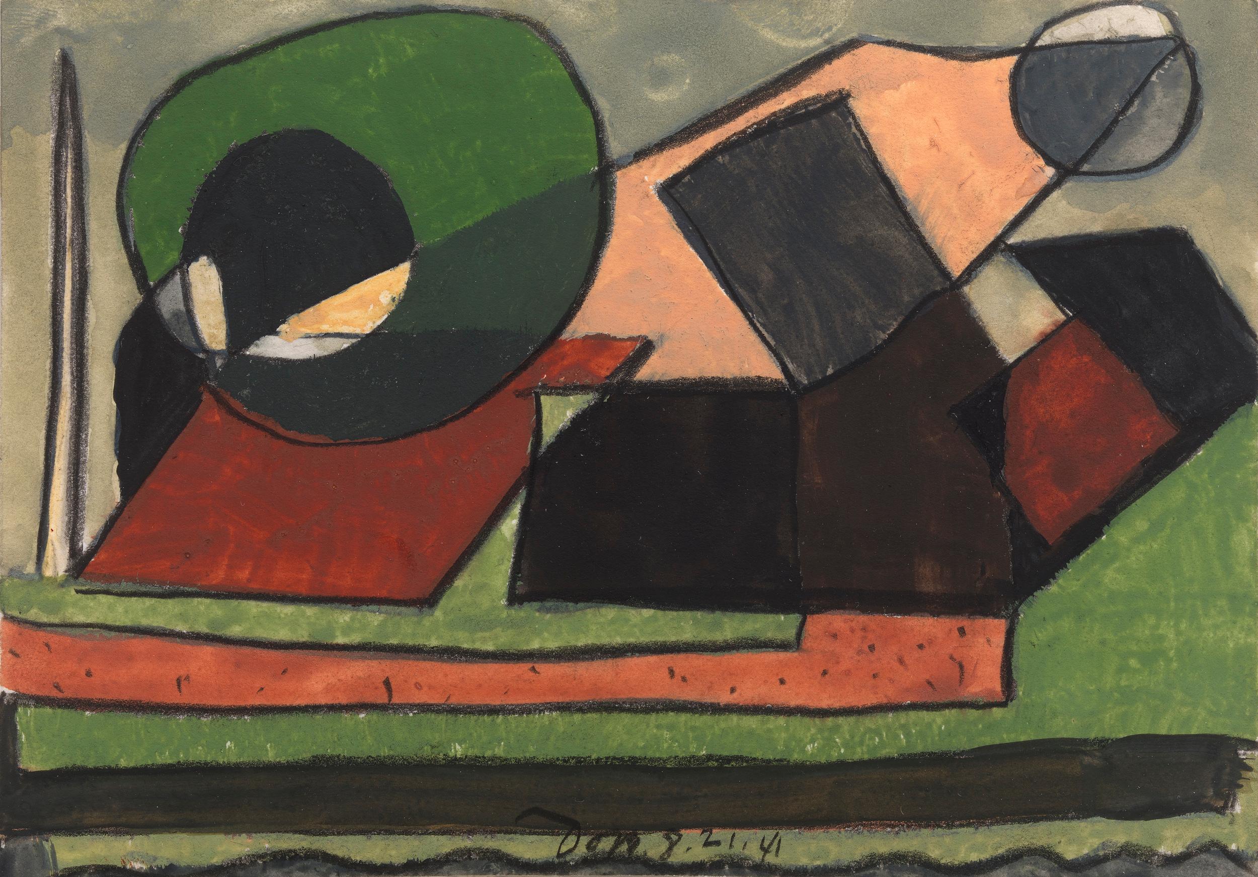 Untitled (Abstraction IV Geometric) - Art by Arthur Dove
