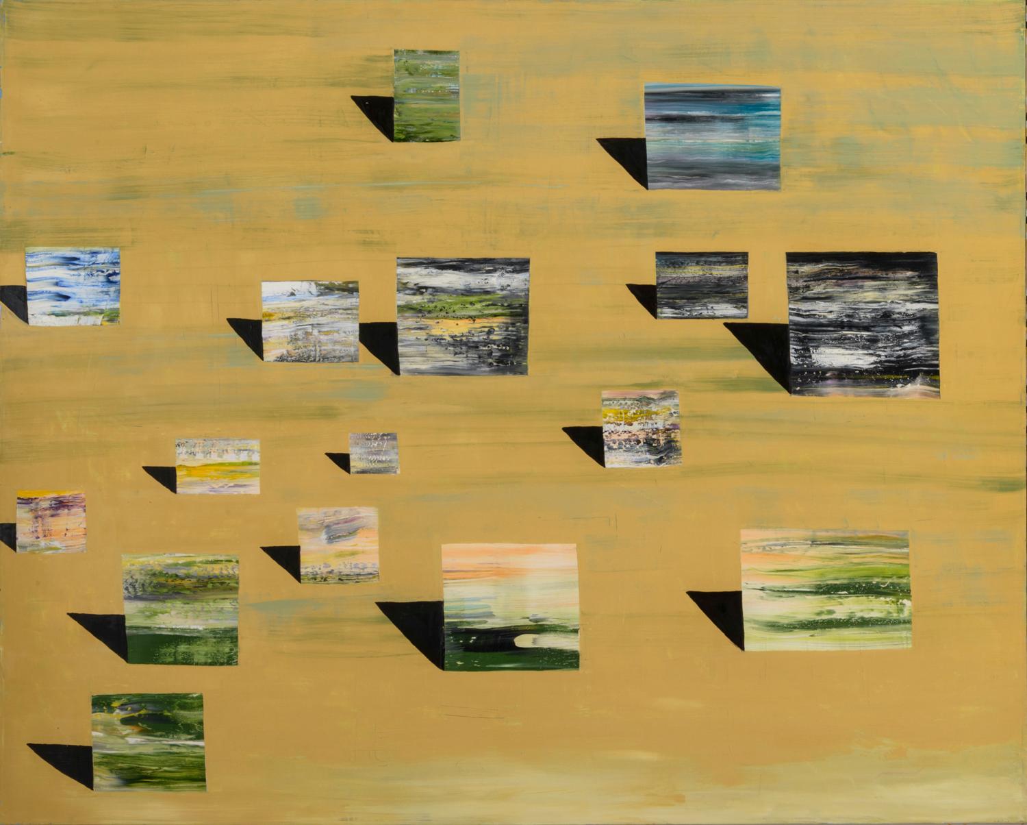 Doug Edge Abstract Painting - Wallflower