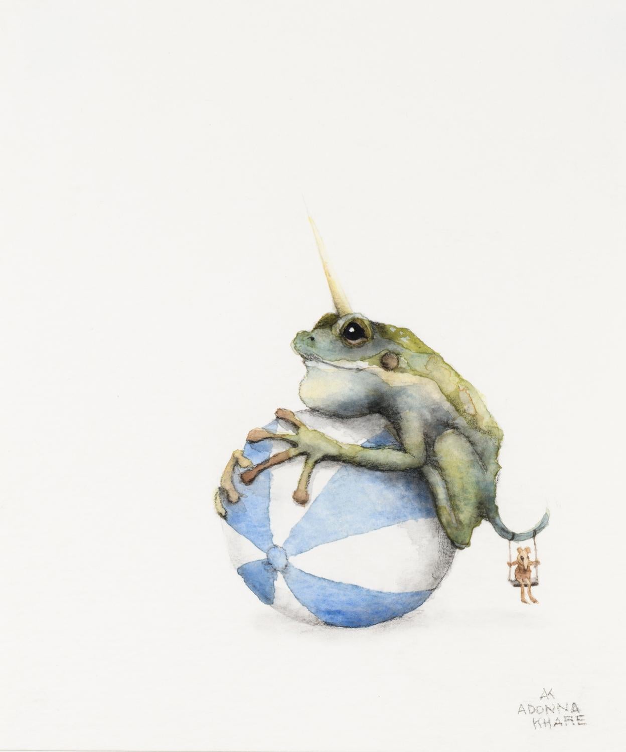 Adonna Khare Animal Art - Frog on Ball