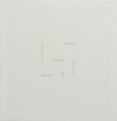 Gray constellation A, abstraction, Italian art, minimalism 1974