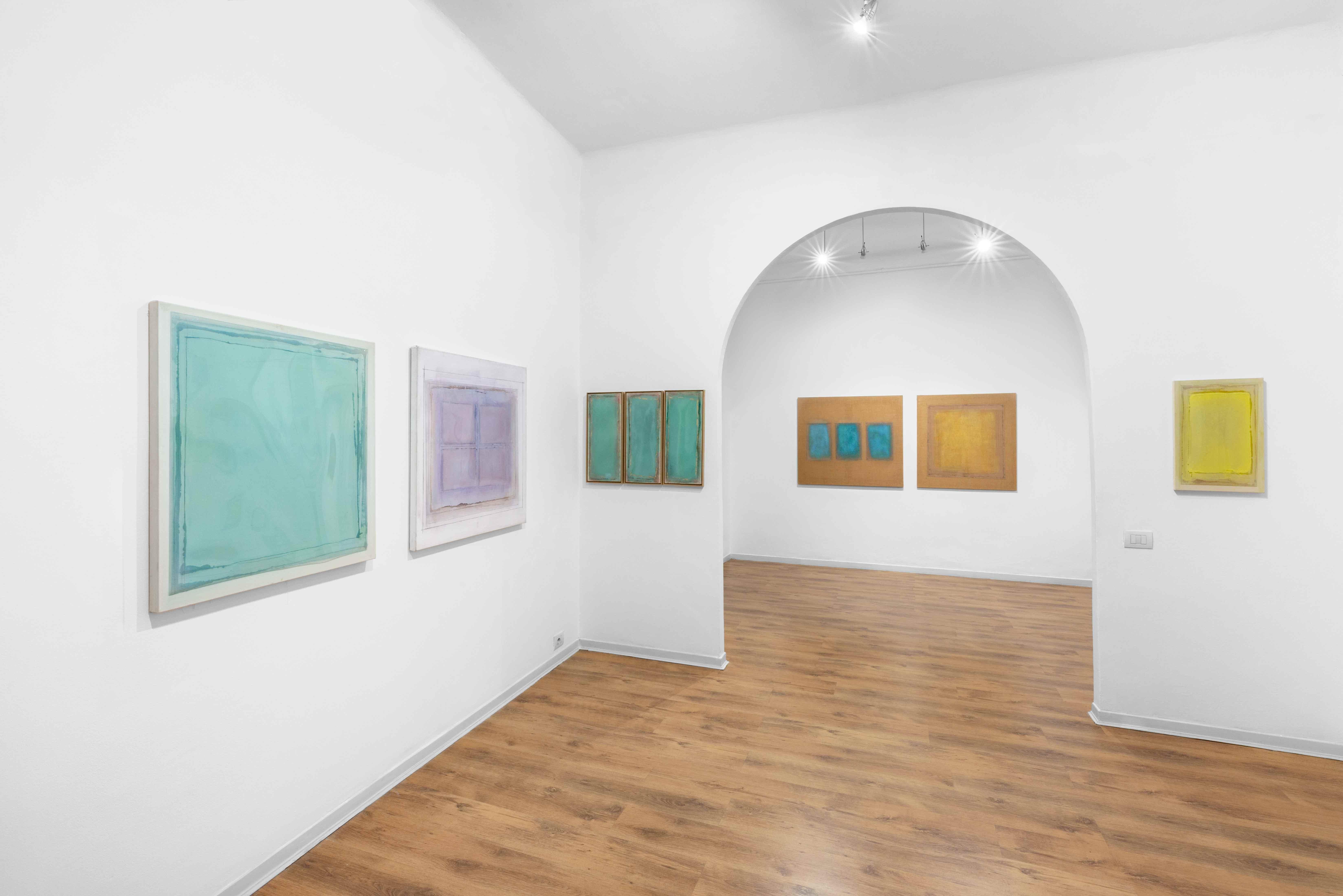 Sans titre, 1975, Analyse d'image, Technique sur carte - Beige Abstract Drawing par Vincenzo Cecchini