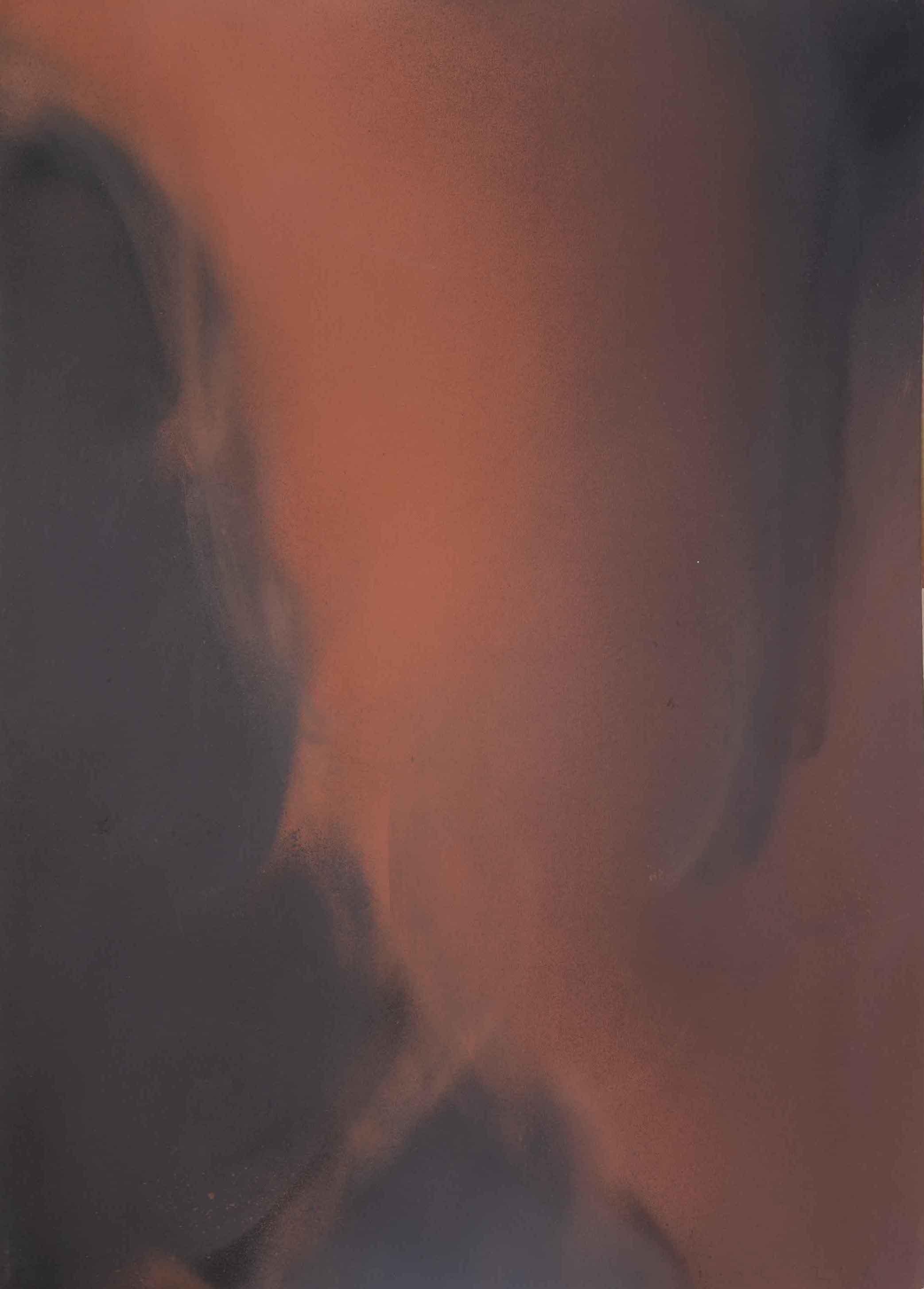 Untitled, 1991, Oil on paper, Analytical Painting, Abstract - Art by Claudio Olivieri