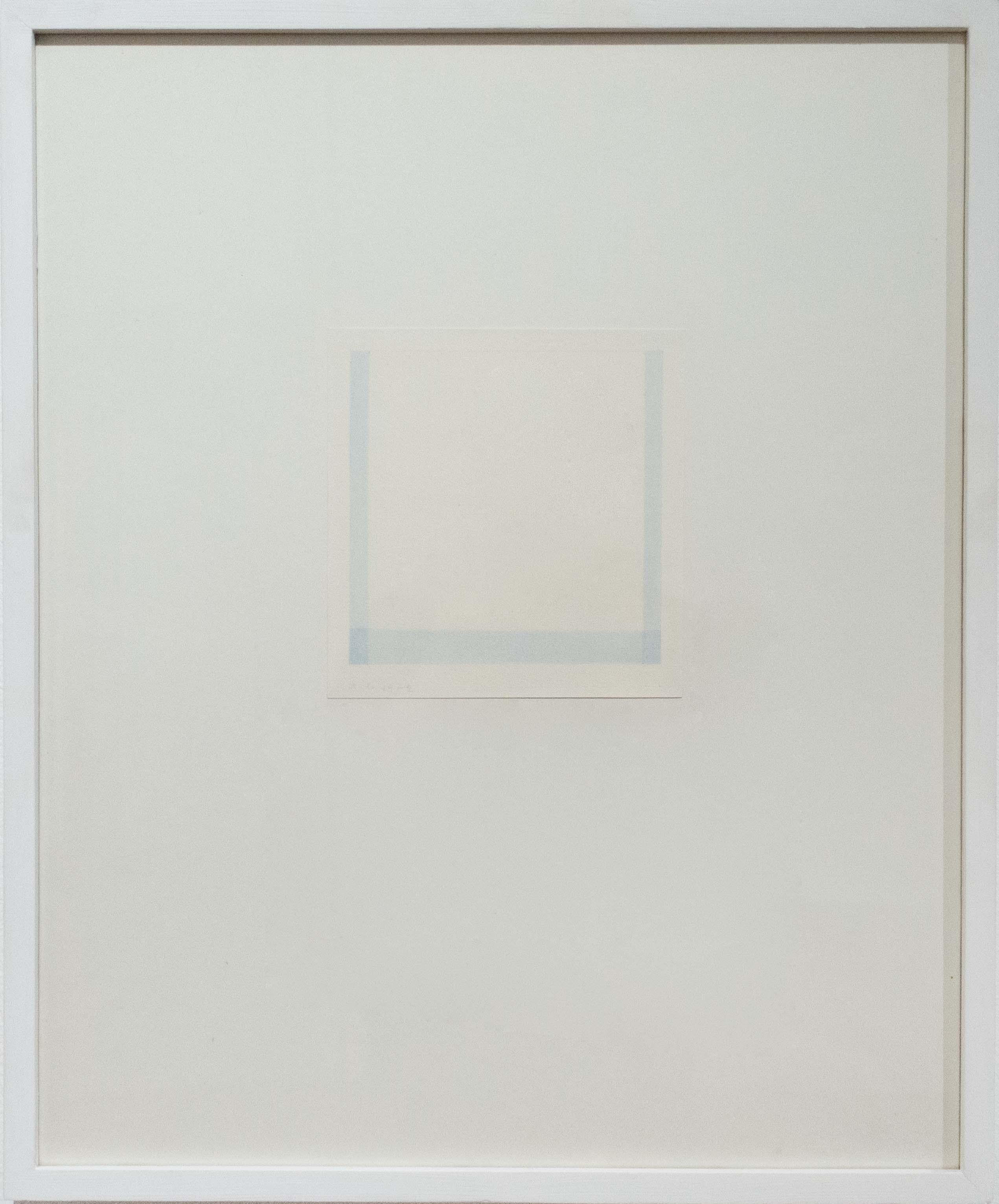 In the square square, abstraction, Italian art, minimalism 1972 - Art by Antonio Calderara