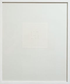 Gray constellation A, abstraction, Italian art, minimalism 1974