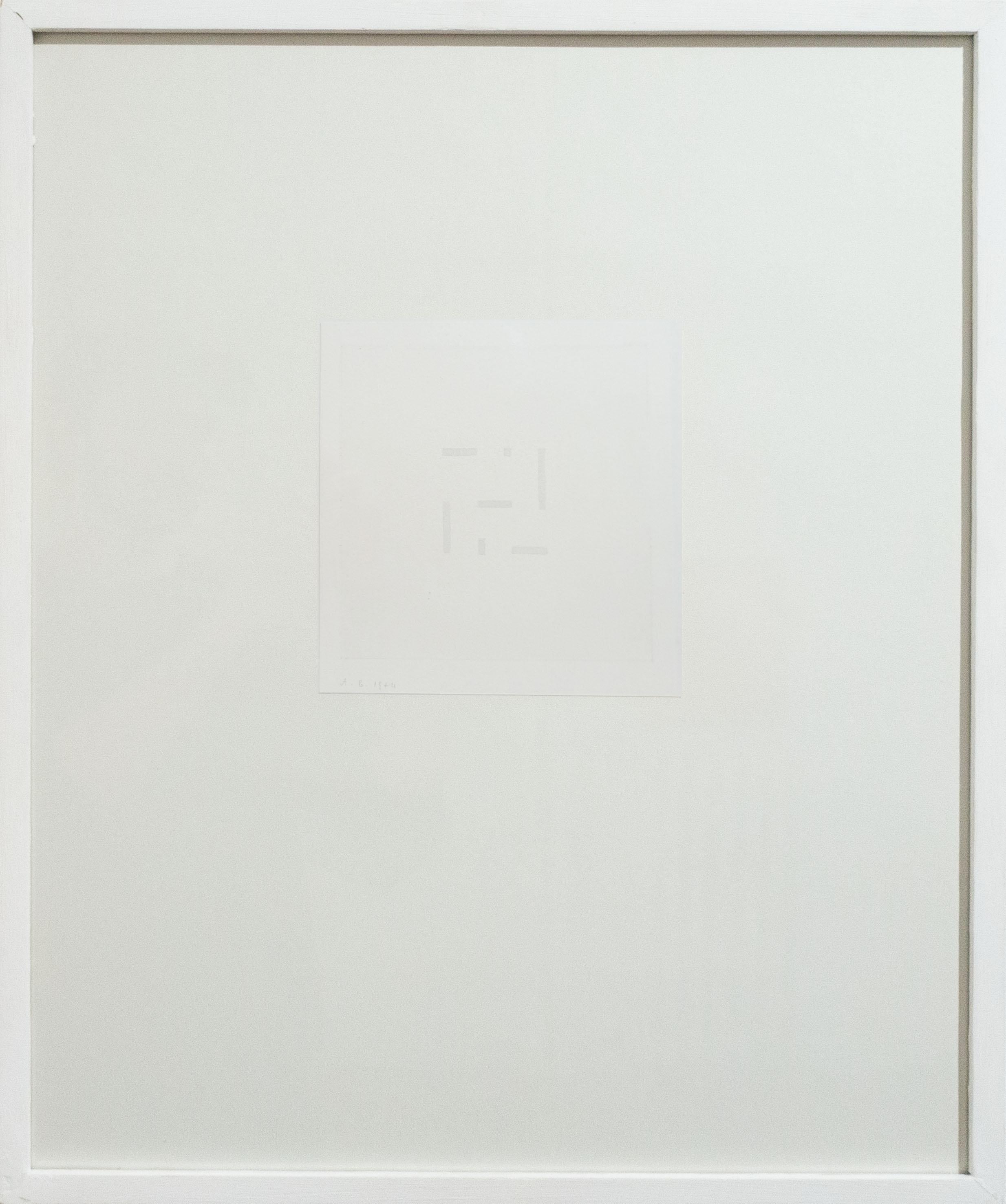 Gray constellation B, abstraction, Italian art, minimalism, 1974 - Art by Antonio Calderara