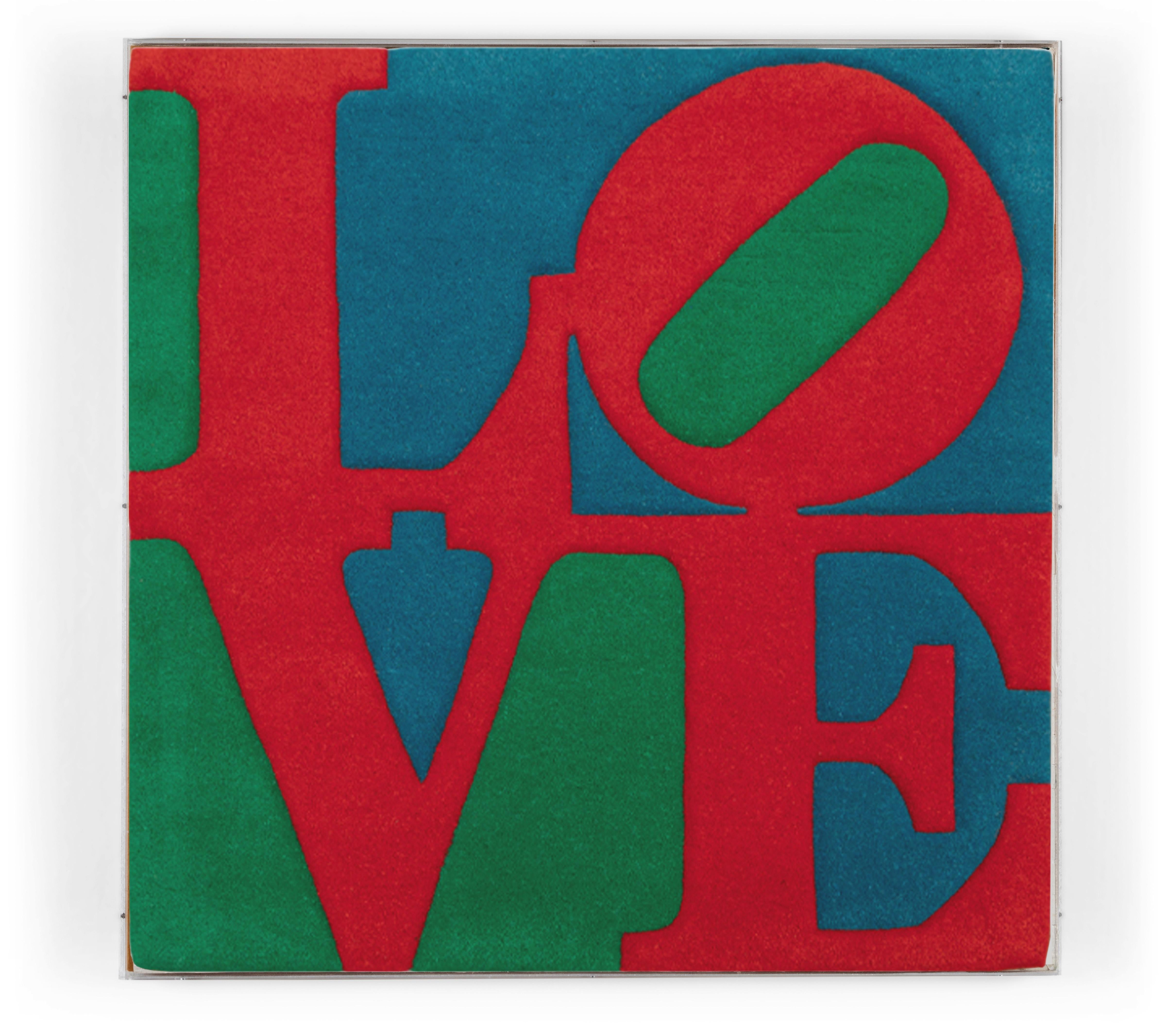 Classic LOVE, Indiana, Rosso, Blu, Verde, Tappeto, Installazione For Sale 4