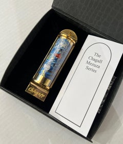 Vintage Limited Edition Marc Chagall - Mezuzah Silkscreen On 24K Gold Plated 12 Tribes 
