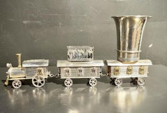 Sterling Silver Judaica Israeli Maker Havdala Train