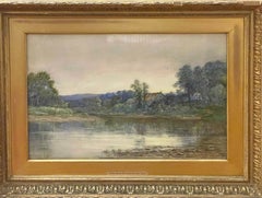 Old Bobbin Mill on the Spey, Scotland watercolor 19th century