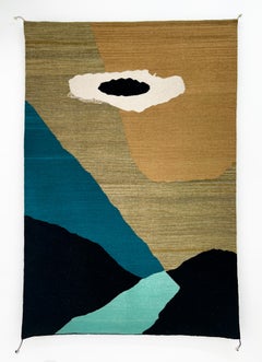 "Isla nube" Cloud Island -  100% wool tapestry dyed naturally, handmade, artisan