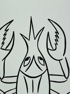 Cáncer, tinta sobre papel, 40 x 30 cm, feminista, serie del zodiaco, 2024.