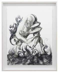 Dancing Stomp, inchiostro e acquerello, 90x71 cm, disegno figurativo e di nudo, 2025