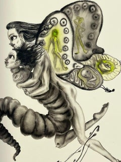 Before & After, Ink and watercolor, 90x71cm, Nude and figurative drawing, 2025