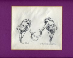 "Jimi Hendris Moon Maidens"   original 1969 drawing
