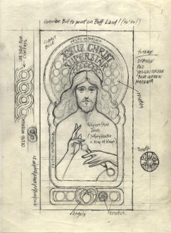 "Jesus Christ Superstar" Original New York Broadway 1971 drawing on Vellum