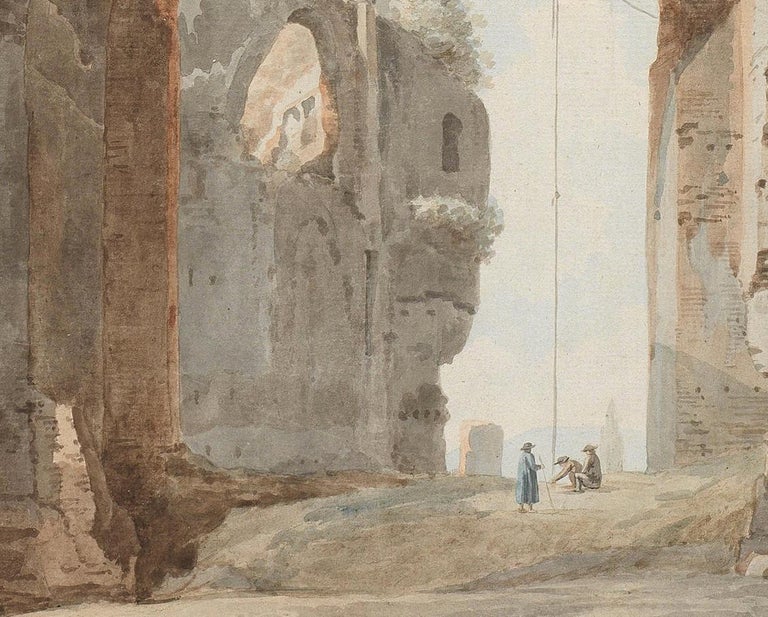ABRAHAM LOUIS RODOLPHE DUCROS - THE BATHS OF CARACALLA, ROME at 1stDibs