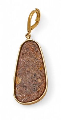 14K Gold And Opal Teardrop Pendant