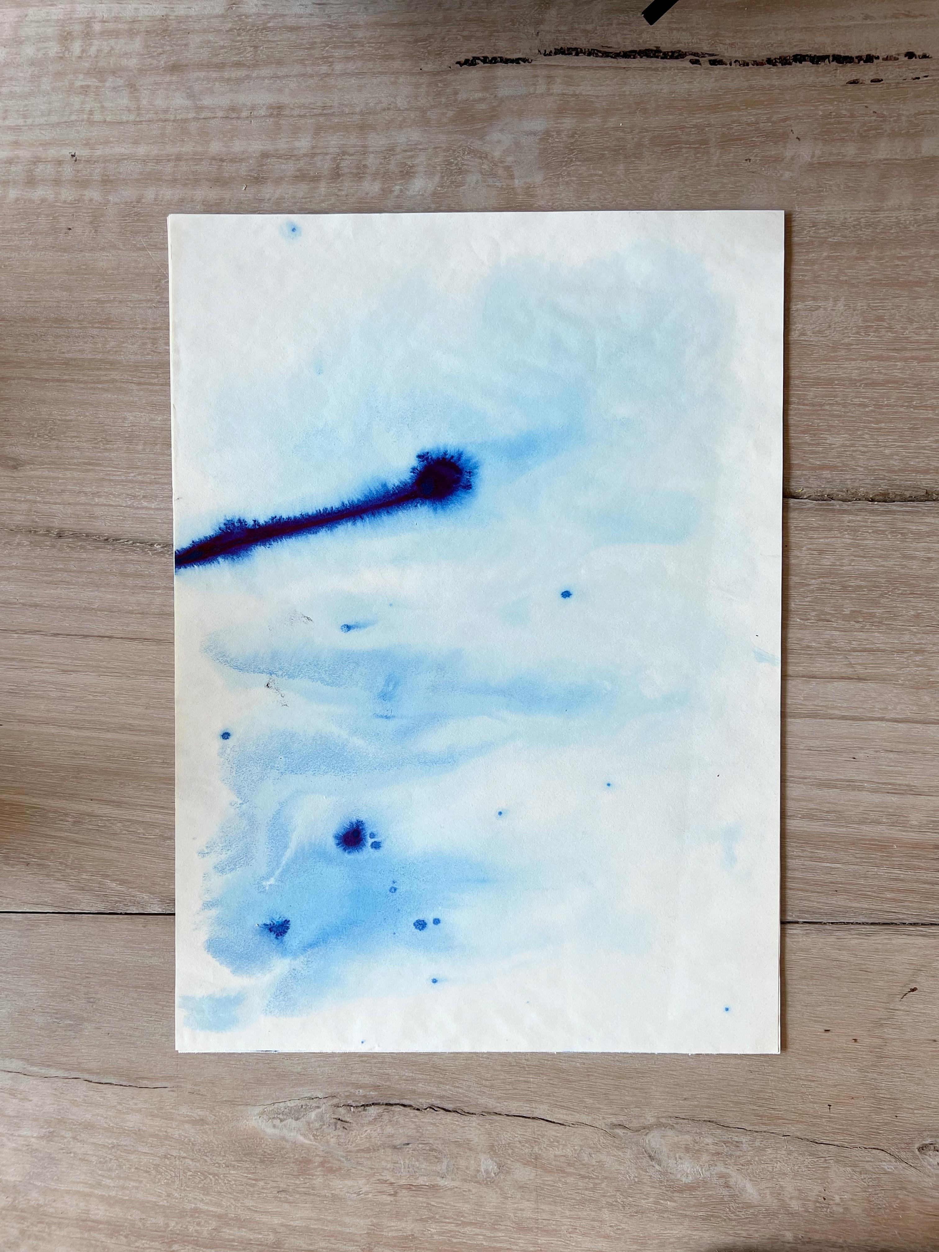 Blue Minimal Painting is an original artwork realized by TUSET in 2020.  We can frame it in natural wood or black on request.

The title of this works is 